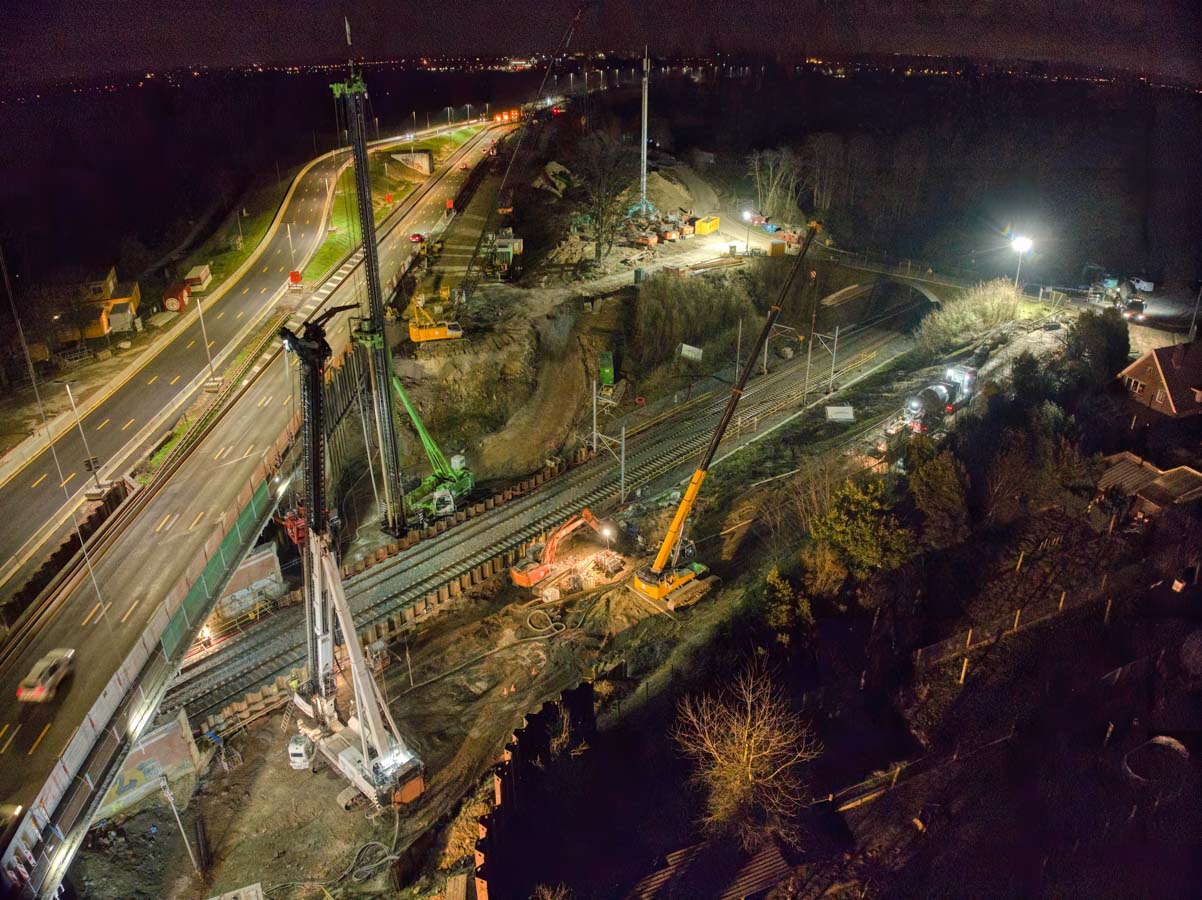 Infrastructuurwerken E40 Erpe Mere Soetaert